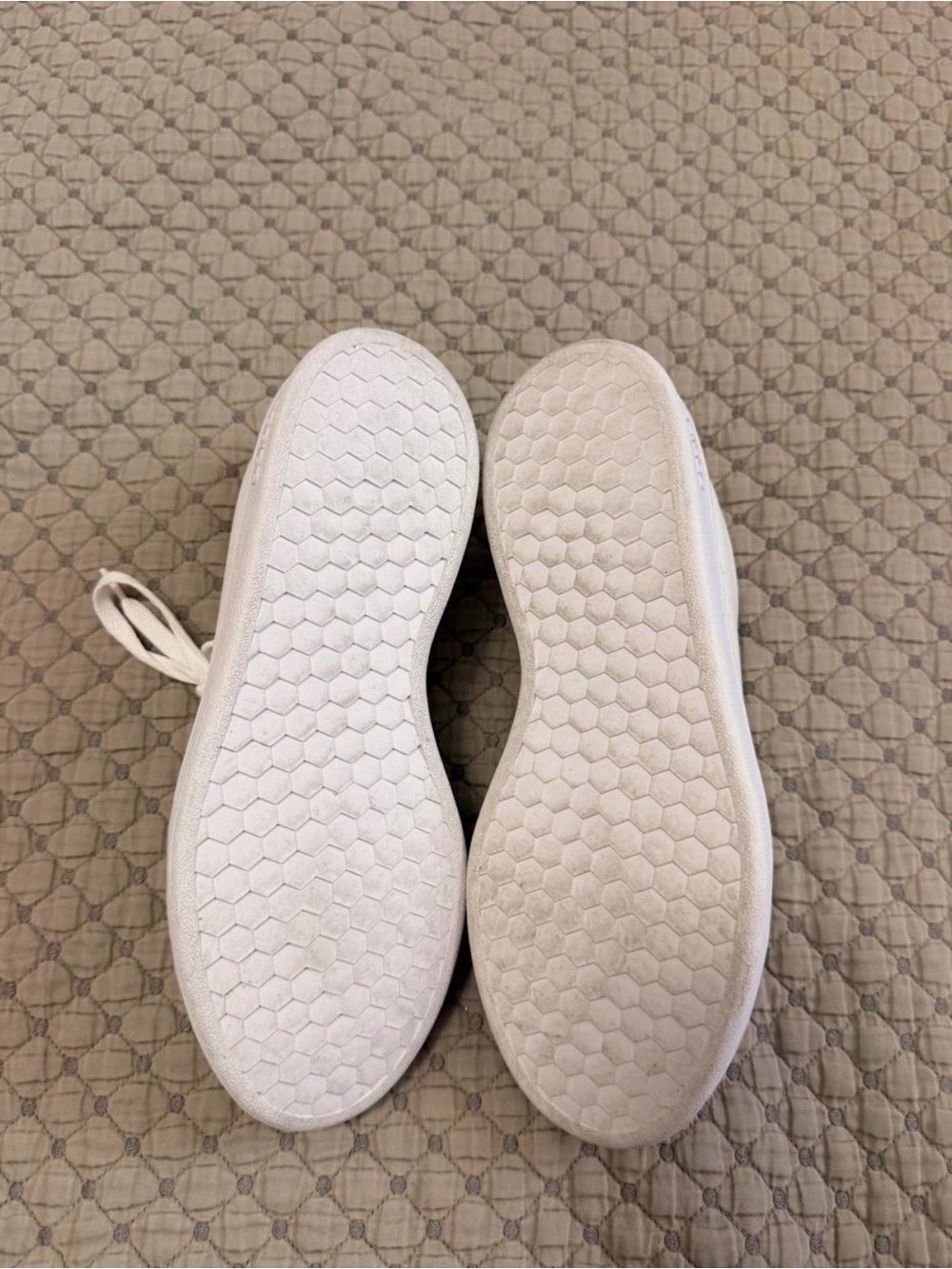 adidas White Sneakers with Light Pink Heel Tab - Women - Picture 7 of 7